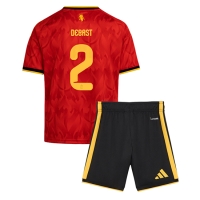 Dres Belgicko Zeno Debast #2 Domáci pre deti MS 2026 Krátky Rukáv (+ trenírky)